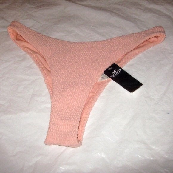 Hollister Large Hi-Cut Pink Cheeky Bikini Bottom NWT - Picture 6 of 8